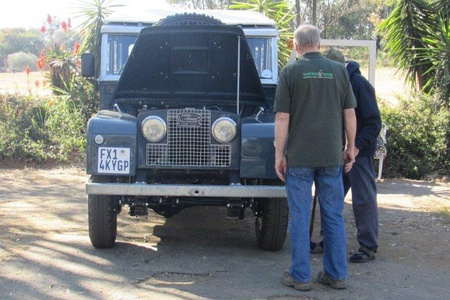 Some beautiful old Landies on show